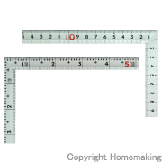 曲尺同厚　シルバー　30cm／1尺　併用目盛　名作