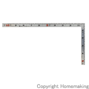 曲尺角厚　シルバー1尺　裏面角目
