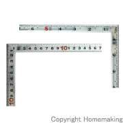 曲尺角厚　シルバー　1尺／30cm　併用目盛