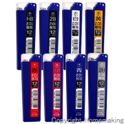 建築用ノック式鉛筆用　替芯　2.0mm　HB　12本入