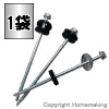 カバールーフ用ビス　ステンレスキャップ2鉄骨下地用(山座黒フェルトセット)　6.0×90mm　1袋(100本)