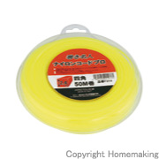 ナイロンコードプロ　イエロー　四角2.4mm　50M巻パック入