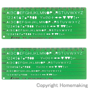 テンプレート　TE-5　英数字記号定規